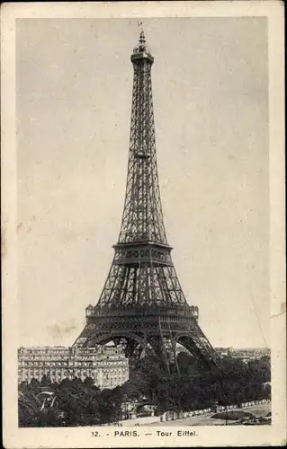 Ak Paris VII, La Tour Eiffel, Eiffelturm, Tour Eiffel