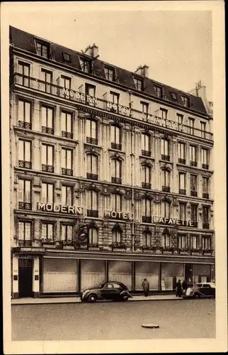 Ak Paris IX., Modern Hotel Lafayette, Rue Lafayette