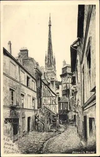 Künstler Ak Goulon, Rouen Seine Maritime, Rue du Halage