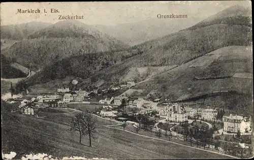 Ak Sainte Marie aux Mines Markirch Elsass Haut Rhin, Zuckerhut, Grenzkamm