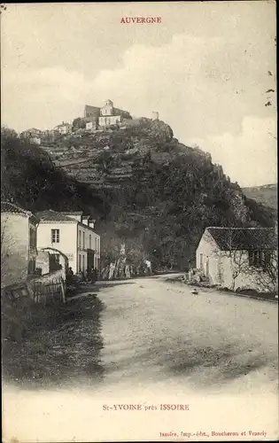 Ak Saint Yvoine Puy de Dôme, Teilansicht
