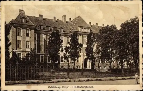 Ak Szczytno Ortelsburg Ostpreußen, Hindenburgschule
