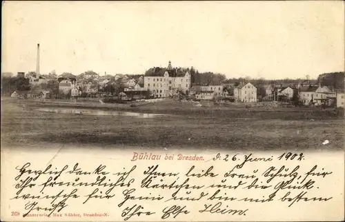 Ak Dresden Bühlau, Blick auf den Ort