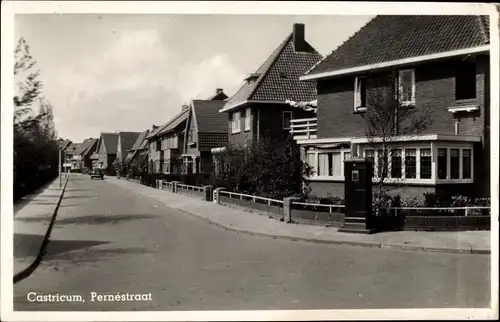 Ak Castricum Nordholland Niederlande, Pernestraat