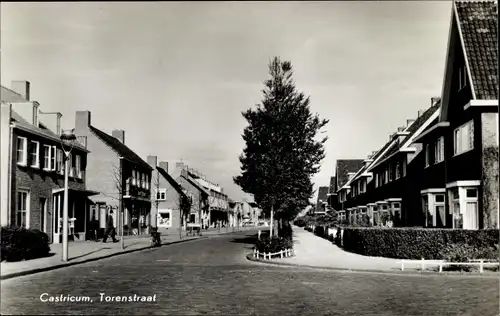 Ak Castricum Nordholland, Torenstraat