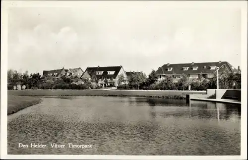 Ak Den Helder Nordholland, Vijver Timorpark