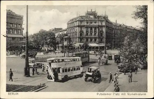 Ak Berlin Mitte Potsdamer Platz, Verkehrsturm