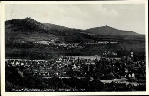 Ak Eberstadt Darmstadt in Hessen, Panorama, Frankenstein, Melibokus