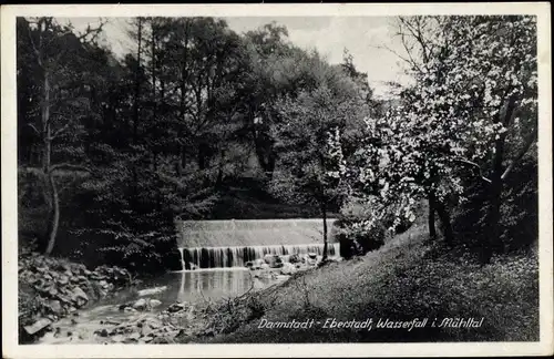 Ak Eberstadt Darmstadt in Hessen, Wasserfall