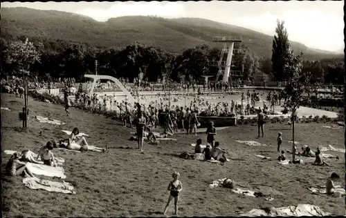 Ak Eberstadt Darmstadt in Hessen, Schwimmbad