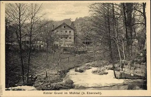 Ak Eberstadt Darmstadt in Hessen, Kühler Grund, Mühltal
