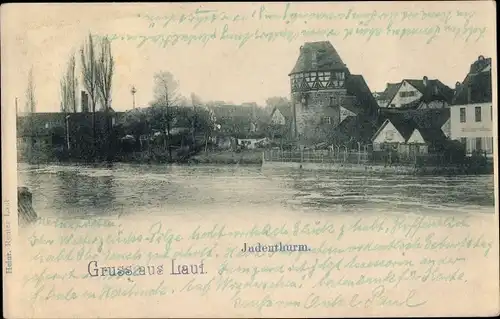 Ak Lauf in Baden Schwarzwald, Judenturm