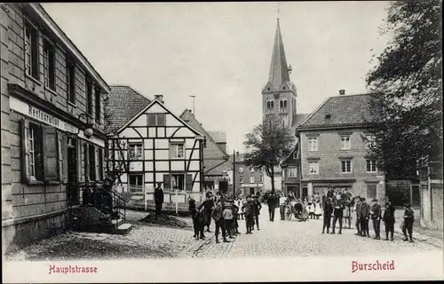 Ak Burscheid in Nordrhein Westfalen, Hauptstraße, Bahnhofs Restauration