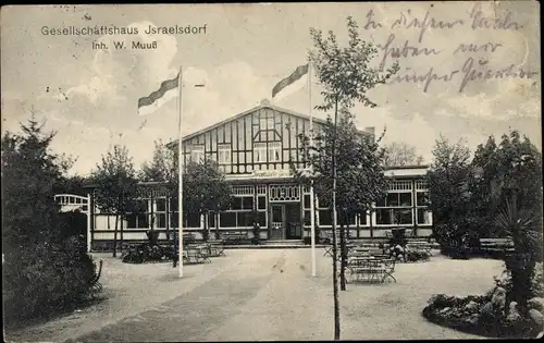 Ak Israelsdorf Sankt Gertrud Hansestadt Lübeck, Gesellschaftshaus Israelsdorf