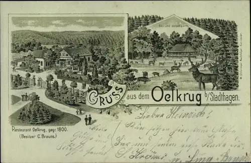 Litho Stadthagen in Niedersachsen, Restaurant Oelkrug