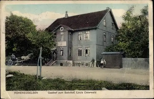 Ak Hoheneggelsen Söhlde in Niedersachsen, Gasthof zum Bahnhof