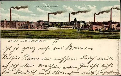 Litho Blumenthal Hansestadt Bremen, Woll-Kämmerei