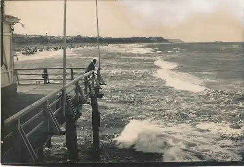 Foto Ostseebad Ahlbeck Heringsdorf auf Usedom, Brandung am Strande