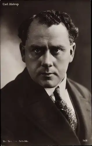 Ak Schauspieler Carl Alstrup, Portrait