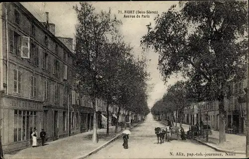 Ak Niort Deux Sèvres, Avenue de Paris