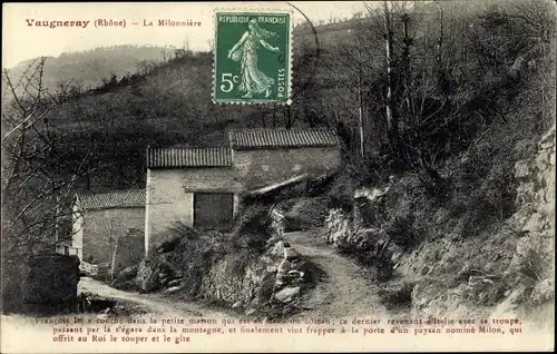 Ak Vaugneray Rhône, La Milonniere