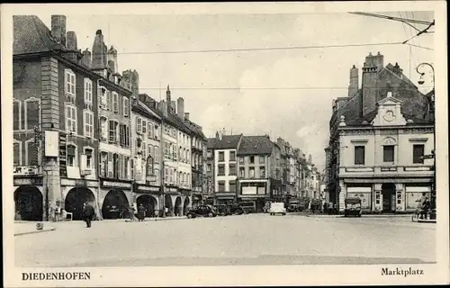 Ak Thionville Diedenhofen Lothringen Moselle, Marktplatz