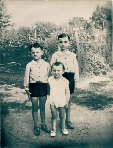 Foto Combalie, Henri, Toulouse, Portraitfotografie, drei Geschwister