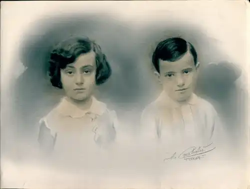 Foto Combalie, Henri, Toulouse, Portraitfotografie, Bruder und Schwester
