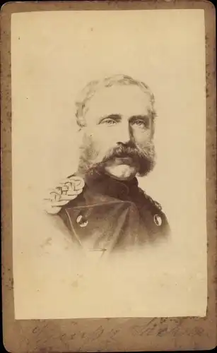 Carte de Visite Soldat, Portrait, Ärmelklappe, Bart