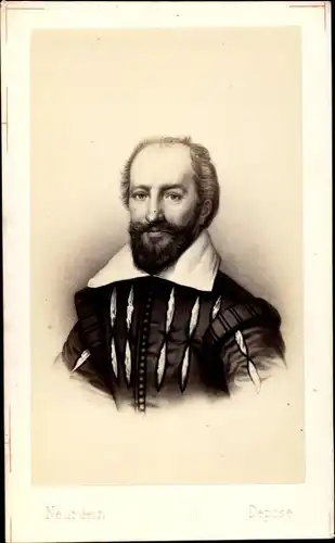 Carte de Visite Maximilien de Béthune, Herzog von Sully