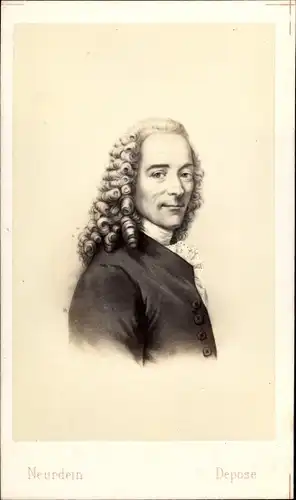 Carte de Visite Philospoh und Schriftsteller Voltaire