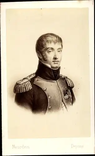 Carte de Visite König Louis Bonaparte von Holland, Bruder von Napoleon Bonaparte