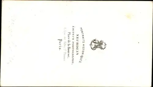 Carte de Visite Herzogin Marie Charlotte von Angoulême, Marie Thérèse Charlotte de Bourbon