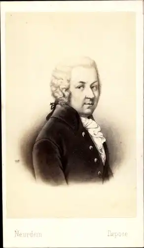 Carte de Visite Komponist Wolfgang Amadeus Mozart, Wiener Klassik
