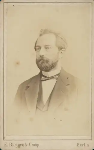 CdV E. Biegner & Comp. Berlin, Portrait eines Wissenschaftlers