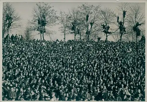 Foto Max Schirner Berlin, Fußballspiel Deutschland - Schweiz, 1:1 im Kölner Stadion, 6. Februar 1938