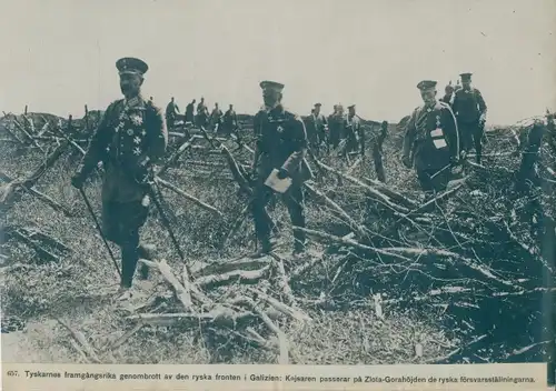 Foto Galizien, Kaiser Wilhelm II und Prinzregent Ludwig III v Bayern an der Ostfront