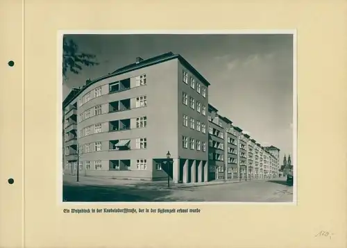 Foto Berlin Charlottenburg, Wohnblock Knobelsdorffstraße, Spar- und Bauverein
