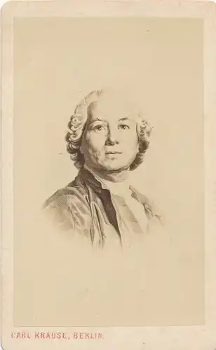 CdV Komponist Christoph Willibald Gluck, Portrait