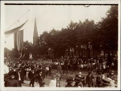 Foto Hamburg Wandsbek, Margeritentag 1911, Lübecker Straße