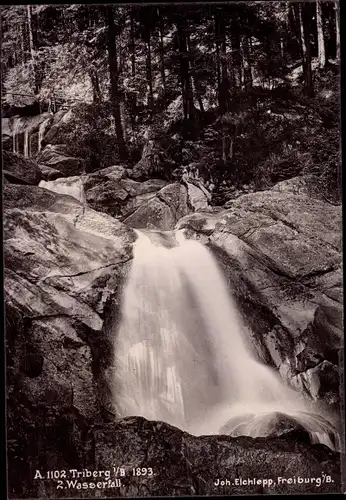 Foto Triberg im Schwarzwald, Wasserfall, Verlag Joh. Elchlepp