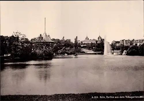 Foto Köln am Rhein, Partie aus dem Volksgarten