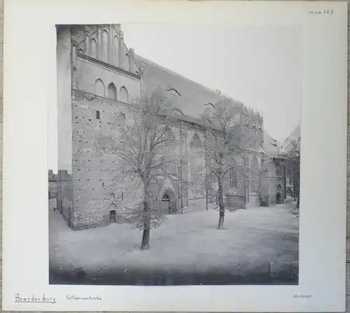 Riesen Foto Brandenburg an der Havel, um 1870, Katharinenkirche, Außenansicht