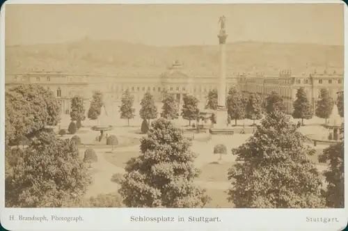 Foto Stuttgart am Neckar, um 1885, Schlossplatz