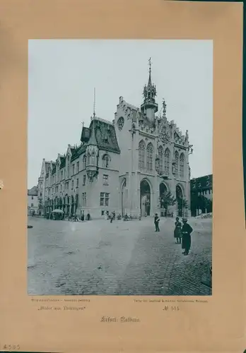 Foto Erfurt in Thüringen, um 1870, Rathaus