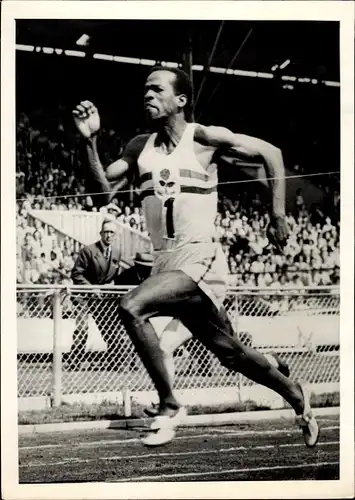 Foto Englands Meistersprinter Emmanuel McDonald Bailey, Sieg 1950