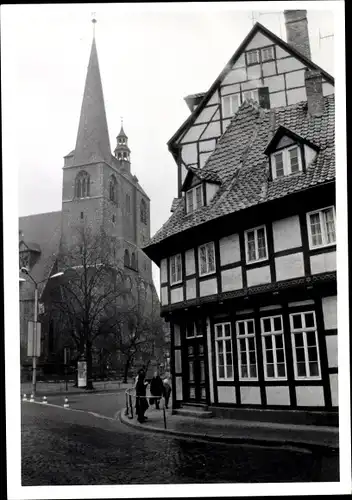 Foto Quedlinburg im Harz, Marktkirche, Marktstraße, 1973