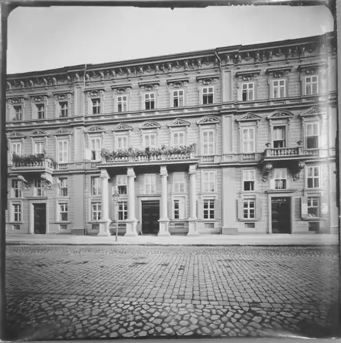Foto Potsdam, 1912, Albrecht Meydenbauer, Charlottenstraße 54/54a, Häuserfassade, Photogrammetrie