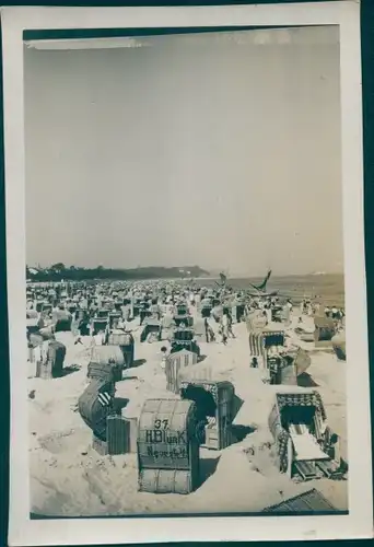 Foto Ostseebad Ahlbeck Heringsdorf auf Usedom, Strandleben, Strandkörbe