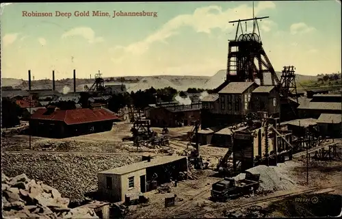 Ak Johannesburg Südafrika, Robinson Deep Gold Mine
